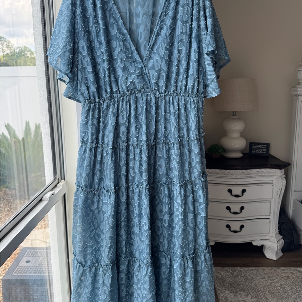 Umgee Blue Maxi Dress